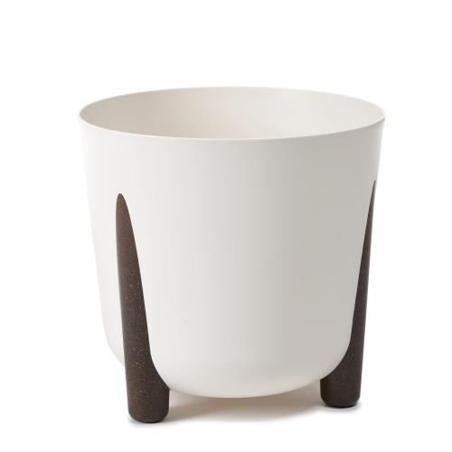 Doniczka okrągła na nóżkach FRIDA 340 Kremowy