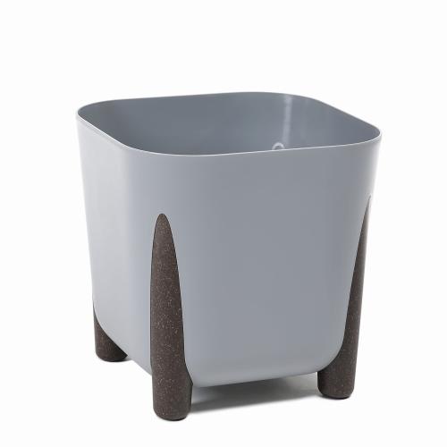 Doniczka kwadratowa na nóżkach FRIDA 290 | Szary