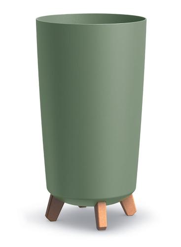 Doniczka na nóżkach GRACIA TUBUS SLIM DGTL240 | Ziemisty zielony