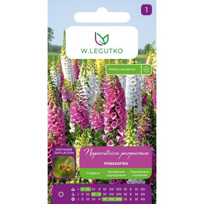 Naparstnica purpurowa Foxy mieszanka, nasiona 0,50g