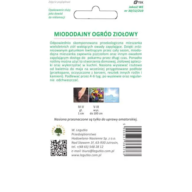 Mieszanka miododajny ogród, nasiona 5g