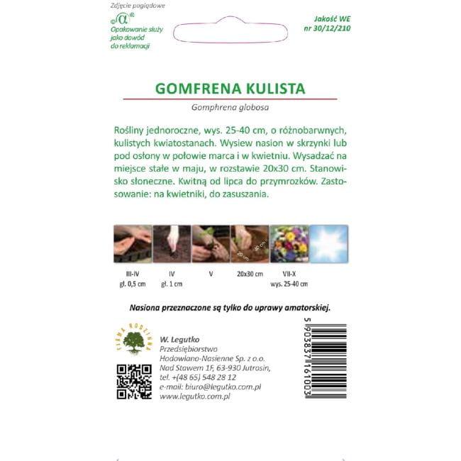 Gomfrena kulista mieszanka, nasiona 30g