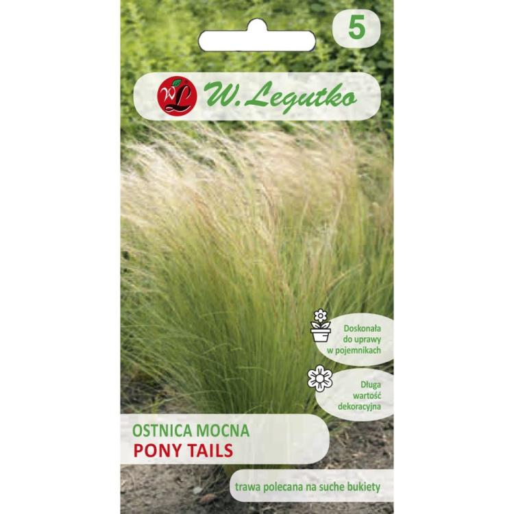Ostnica mocna Pony Tails - zielona, nasiona 50g