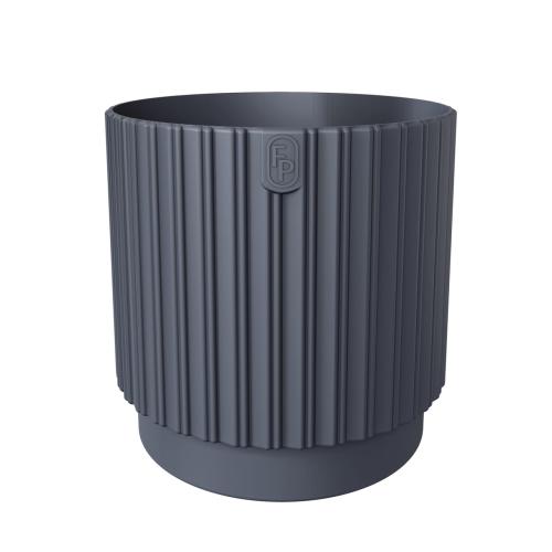 Doniczka okrągła Mika Cyli Petit 22, antracyt