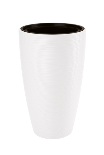 Doniczka ogrodowa Gobi Slim 30 z wkładem, biały