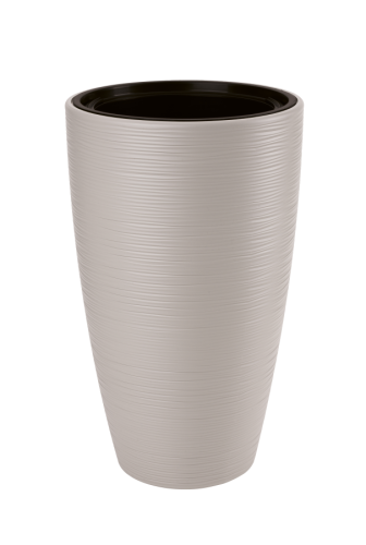 Doniczka ogrodowa Gobi Slim 30 z wkładem, jasnoszary