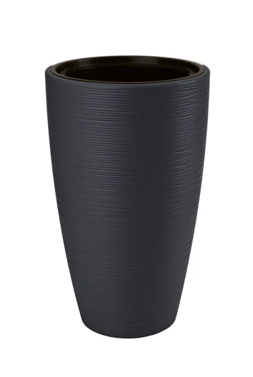 Doniczka ogrodowa Gobi Slim 30 z wkładem, antracyt