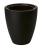 Doniczka ogrodowa Gobi 30 z wkładem, głęboka czerń