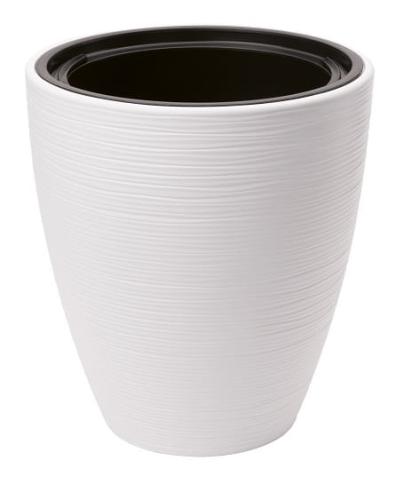 Doniczka ogrodowa Gobi 30 z wkładem, biała
