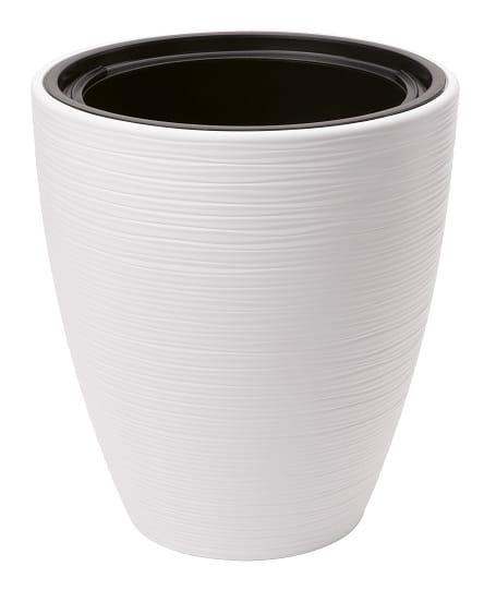 Doniczka ogrodowa Gobi 30 z wkładem, biała
