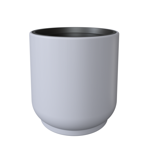 Doniczka ogrodowa Satina 40 z wkładem, platynowy