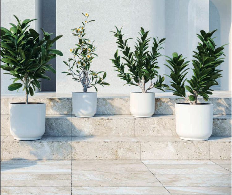 Doniczka ogrodowa Satina 40 z wkładem