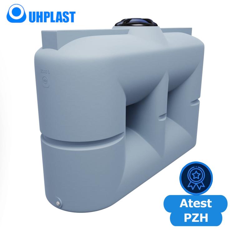 Zbiornik na wodę 2000l UHP KUBATON HIGH B-2000 Szary