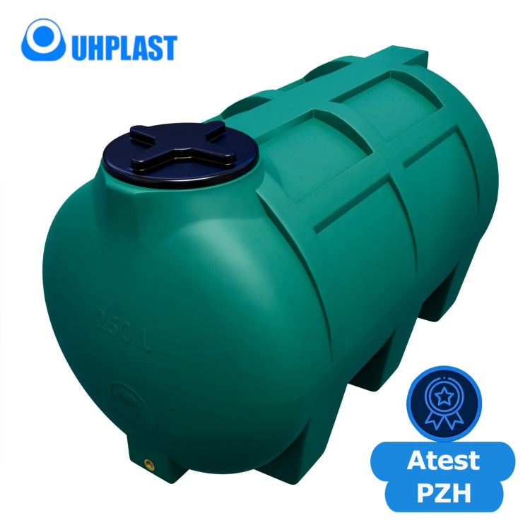 Zbiornik na wodę 250l UHP CISTERON G-250 Ciemnozielony