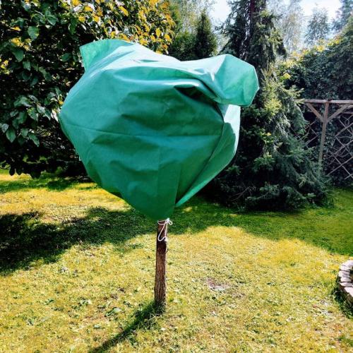 Zimowy kaptur ochronny Agro-worek oliwkowy 155x150cm 5szt