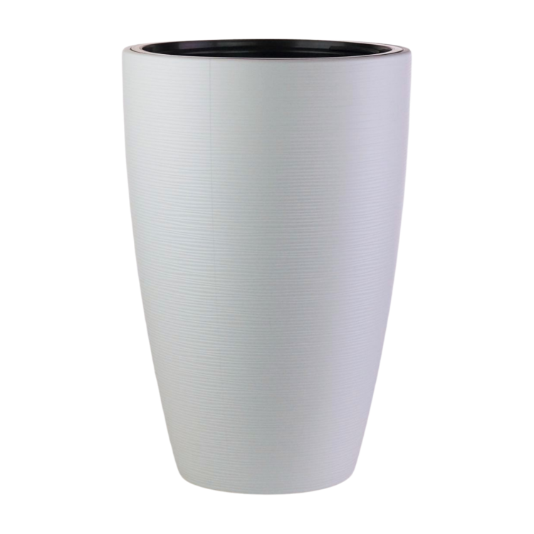 Doniczka ogrodowa Gobi Slim 40 z wkładem, biały