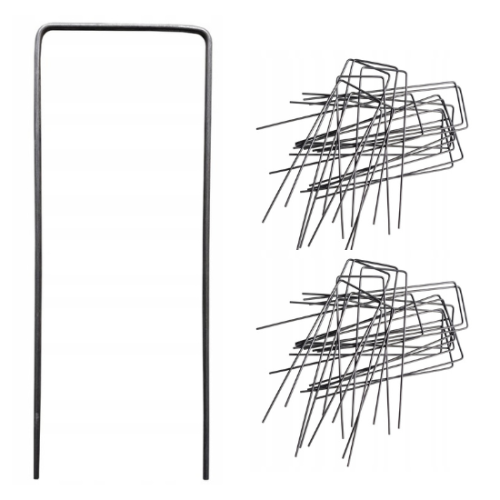 Szpilki stalowe kotwy "U" 20 cm 100 szt