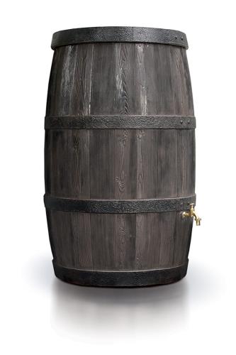 Zbiornik na deszczówkę, jak drewniana beczka