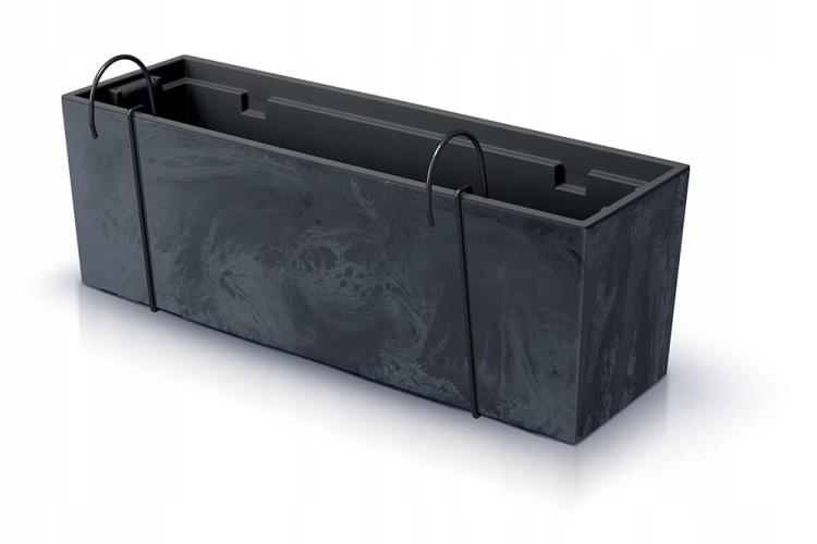 Doniczka balkonowa Urbi Beton Effect DUC600EW, antracyt