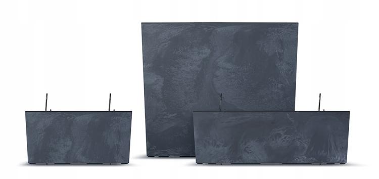 Doniczka balkonowa Urbi Beton Effect DUC600EW, antracyt