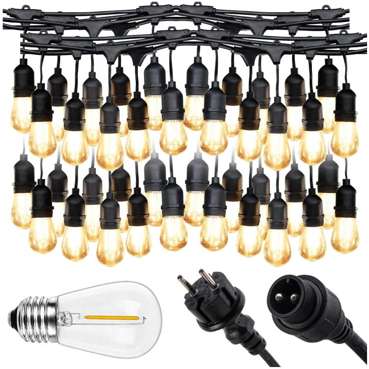 Girlanda świetlna 20 m 40 żarówek