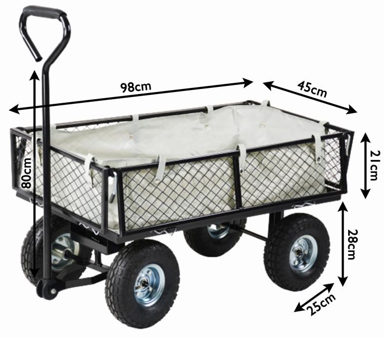 Wózek ogrodowy transportowy przyczepka 350kg
