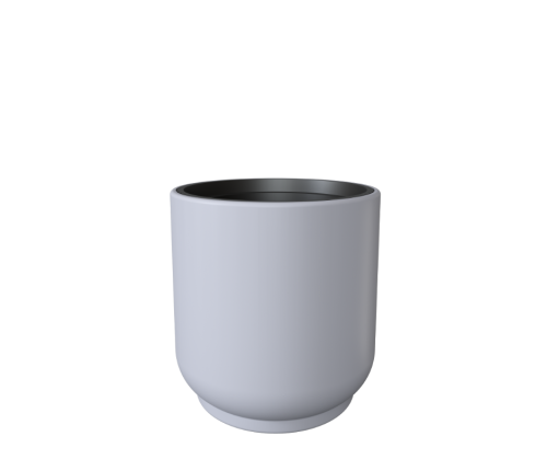 Doniczka ogrodowa Satina 30 z wkładem, platyna