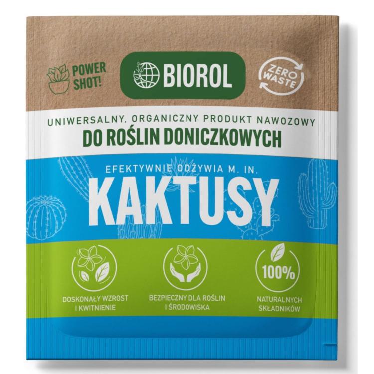 Nawóz do kaktusów BIOROL Power Shot 50 g, zestaw 3 saszetek