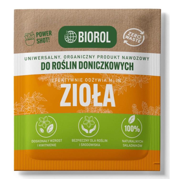 Nawóz do ziół BIOROL Power Shot 50, zestaw 3 saszetek