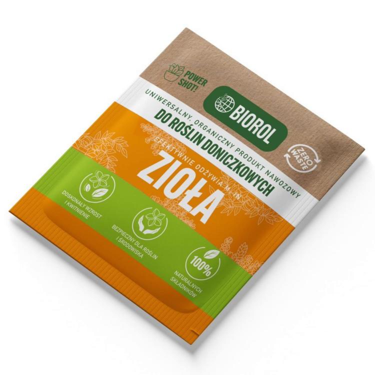 Nawóz do ziół BIOROL Power Shot 50, zestaw 3 saszetek