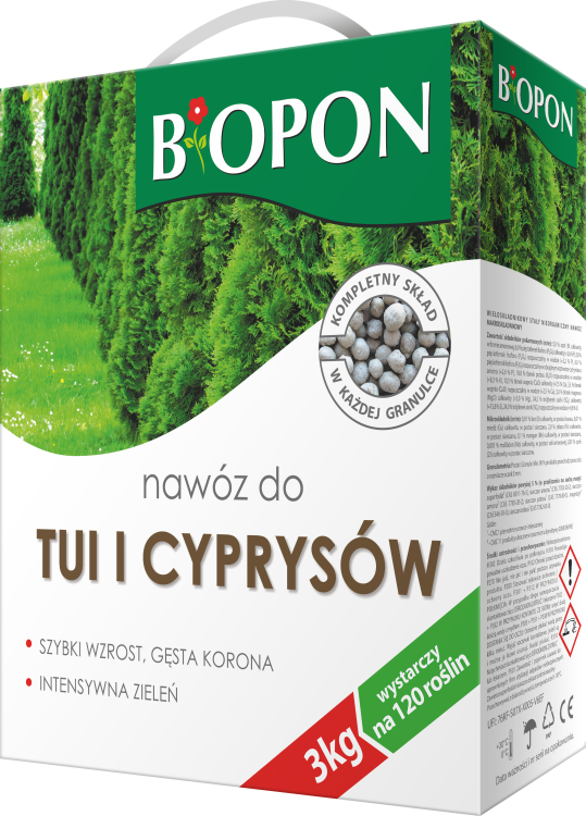 Nawóz do tui i cyprysów 3 kg, Bopon