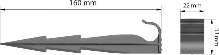 kołki mocujące do linii kroplującej