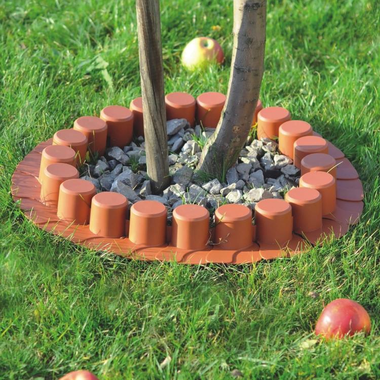 Palisada ogrodowa z kołnierzem IPAL7