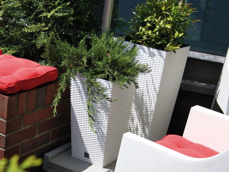 Doniczka wysoka rattan RATO DRTS265 z wkładem