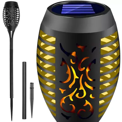 solarna lampa ogrodowa led pochodnia
