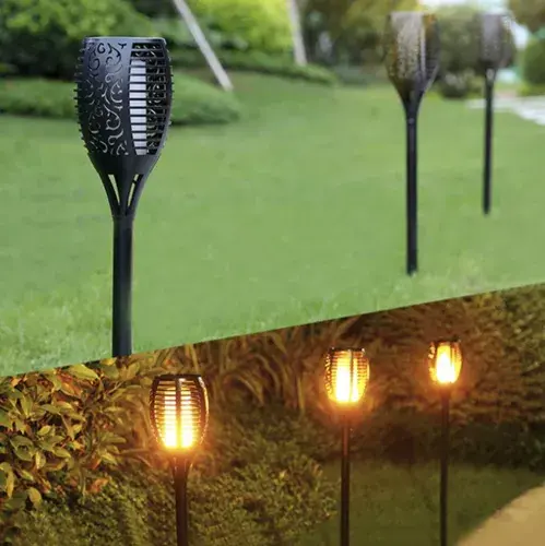 lampa solarna pochodnia do ogrodu