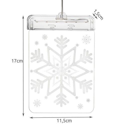 ozdoba świąteczna led śnieżynka