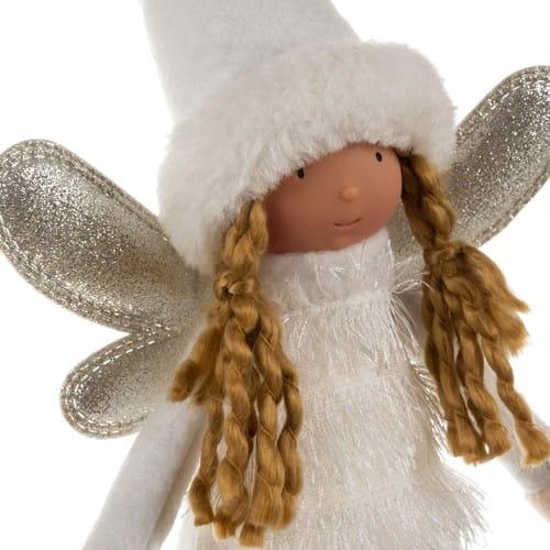 świąteczna figurka biała wróżka