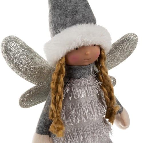 świąteczna figurka szara wróżka