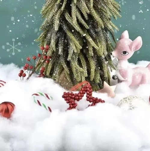 sztuczny śnieg ozdoba świąteczna