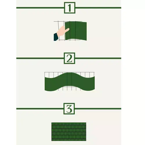 zielona taśma ogrodzeniowa