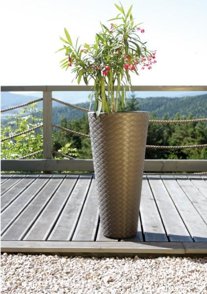 Doniczka wysoka ogrodowa Matuba Slim DPMT400 z wkładem