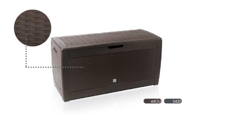 Skrzynia ogrodowa ratanowa