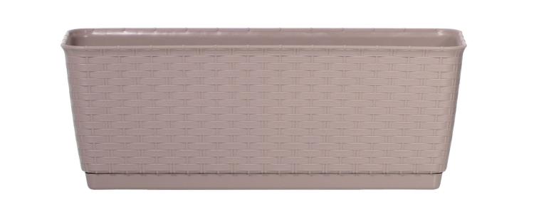 Doniczka balkonowa DRL500PW z podstawką