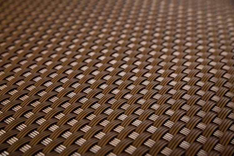 Mata rattanowa brąz