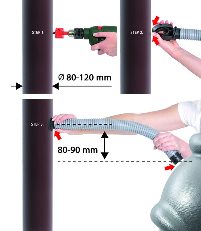 Zbieracz wody rynnowy do deszczownicy - ICANS3 - instrukcja