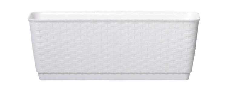 Doniczka balkonowa DRL500PW z podstawką