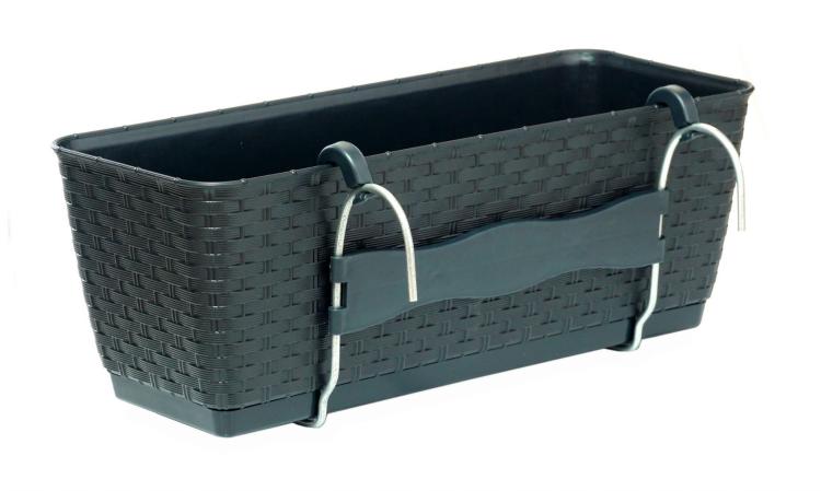 Doniczka balkonowa DRL500PW z podstawką