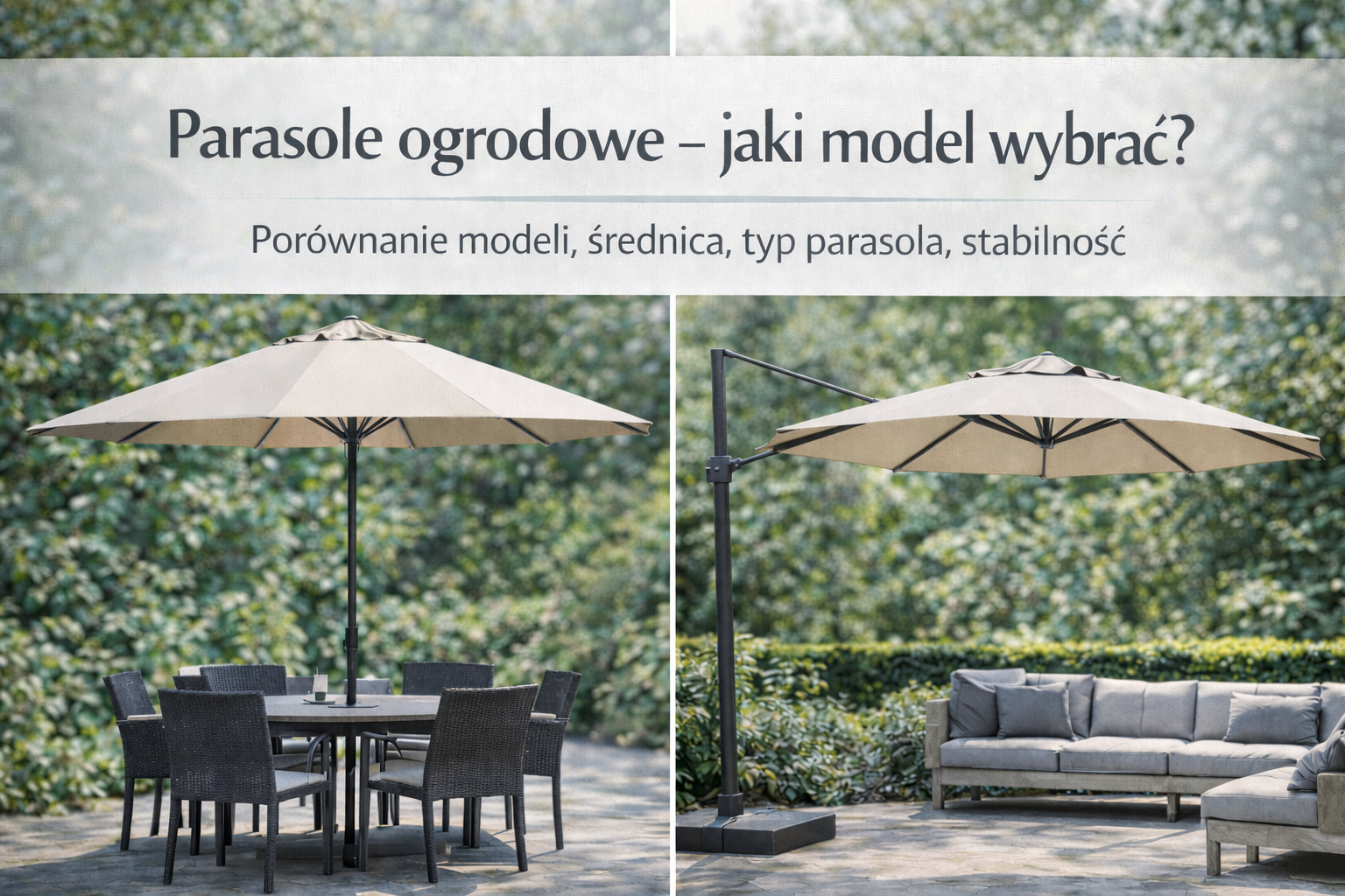 Parasole ogrodowe – jaki model wybrać?